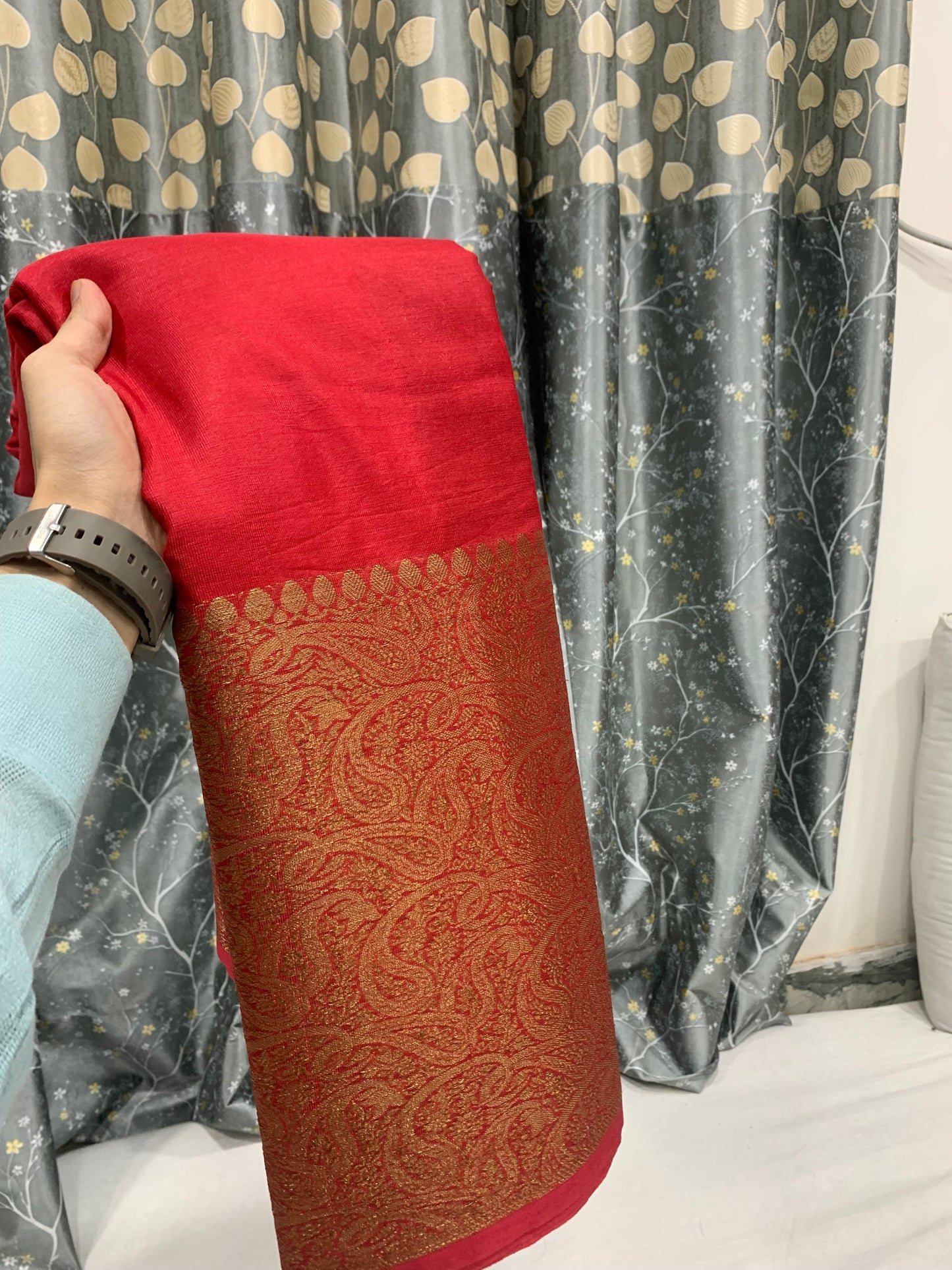 Warm silk saree